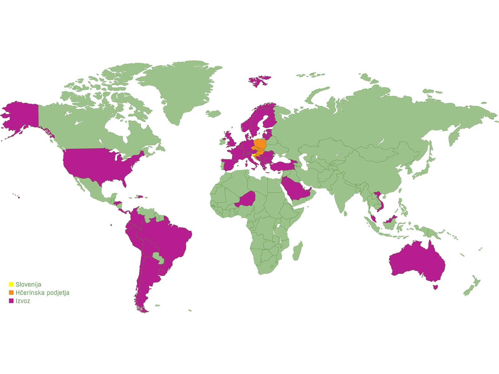 Unichem globalna prisotnost