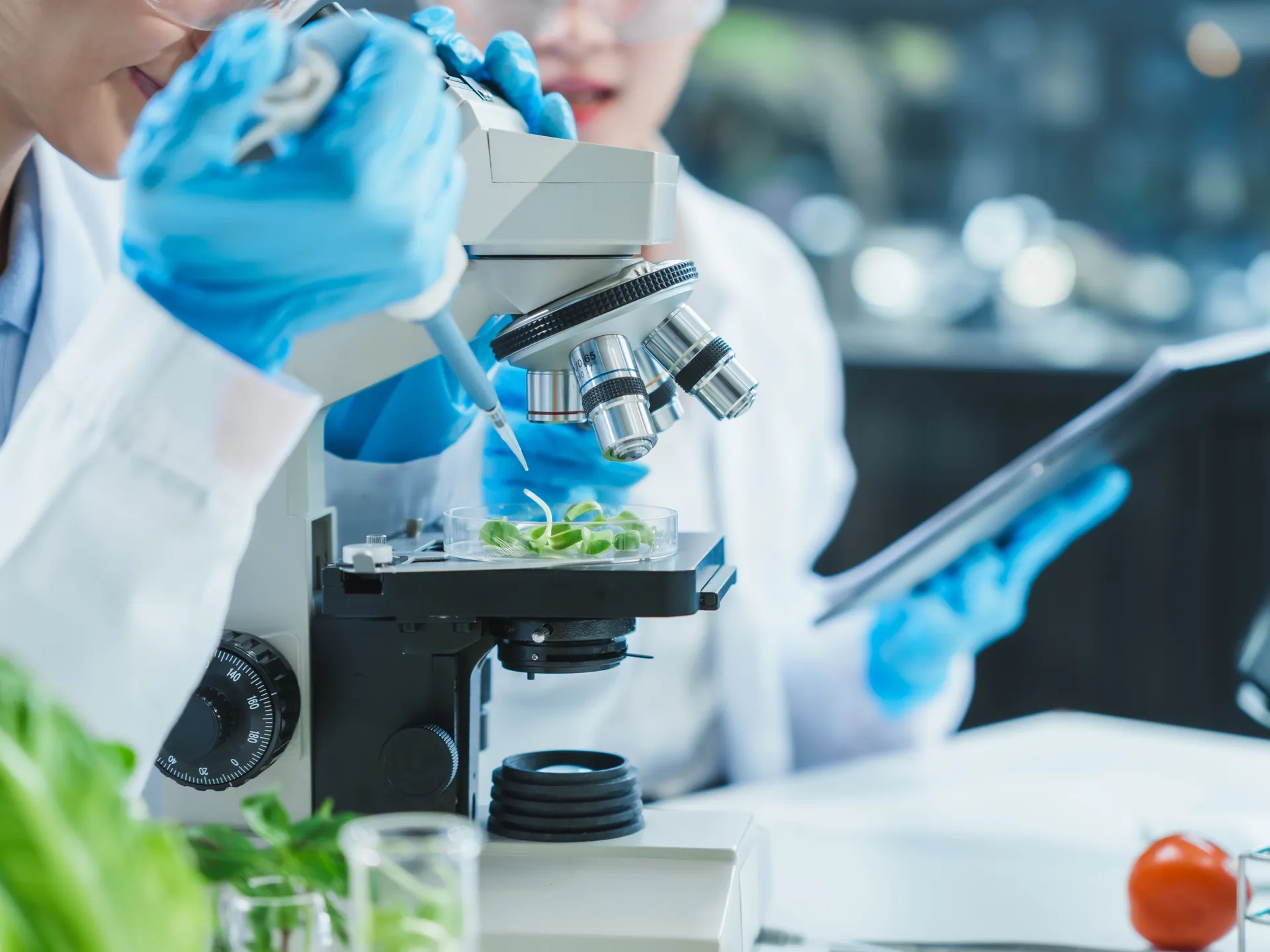 Laboratorij Unichem, kjer zaposleni preizkušajo inovativne rešitve.